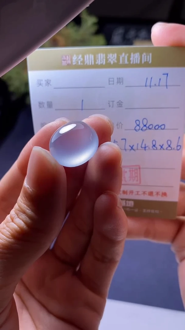 颈饰未镶嵌翡翠蛋面