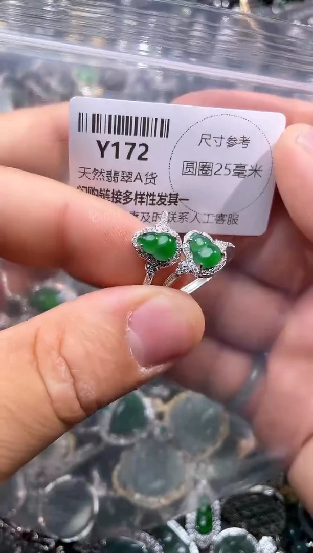 【闪购商品】翡翠颈饰未镶嵌Y172戒指 多样性发其一