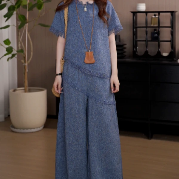 玲小香风轻熟风时尚套装上衣短裤复古纯欲风短袖老钱风