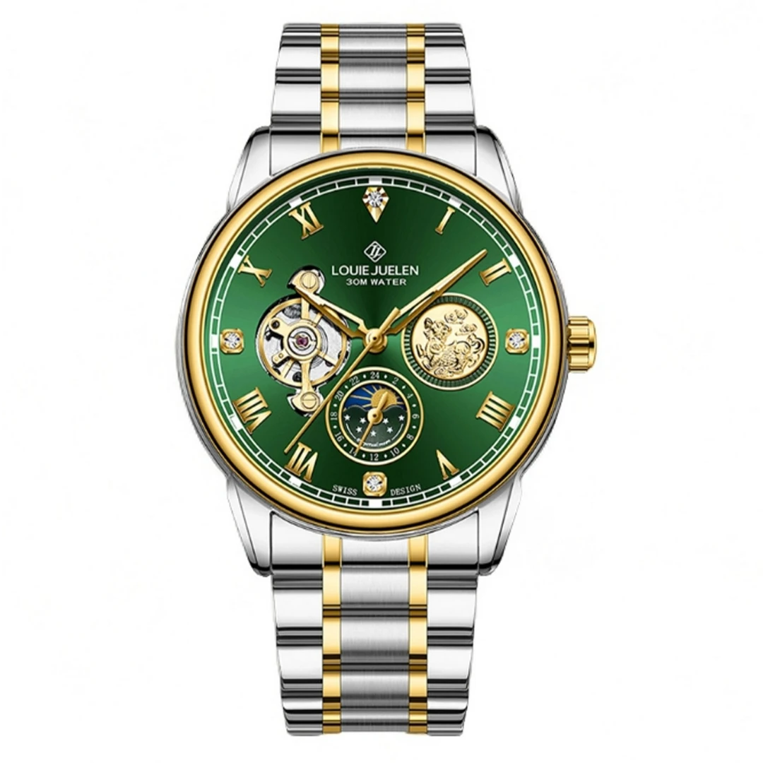 【待销毁】绿麒麟系列9407 男士机械腕表azwf