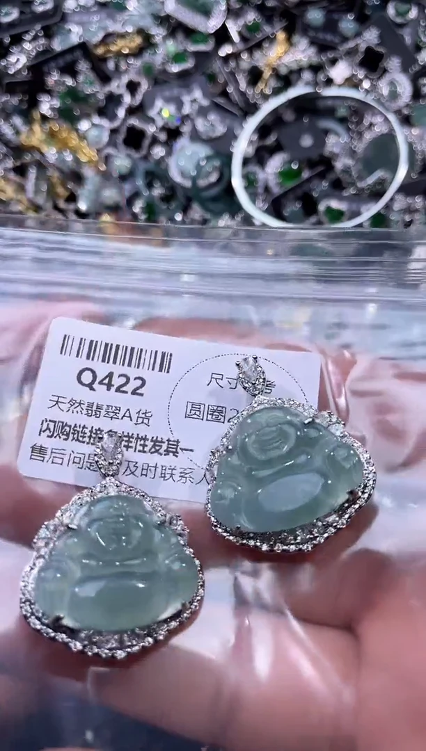 【闪购商品】翡翠颈饰未镶嵌Q422多样性发其一