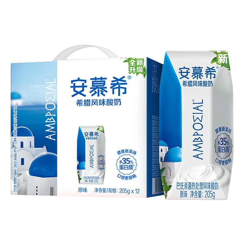 安慕希希腊风味酸奶205*12盒   2024.12.22生产