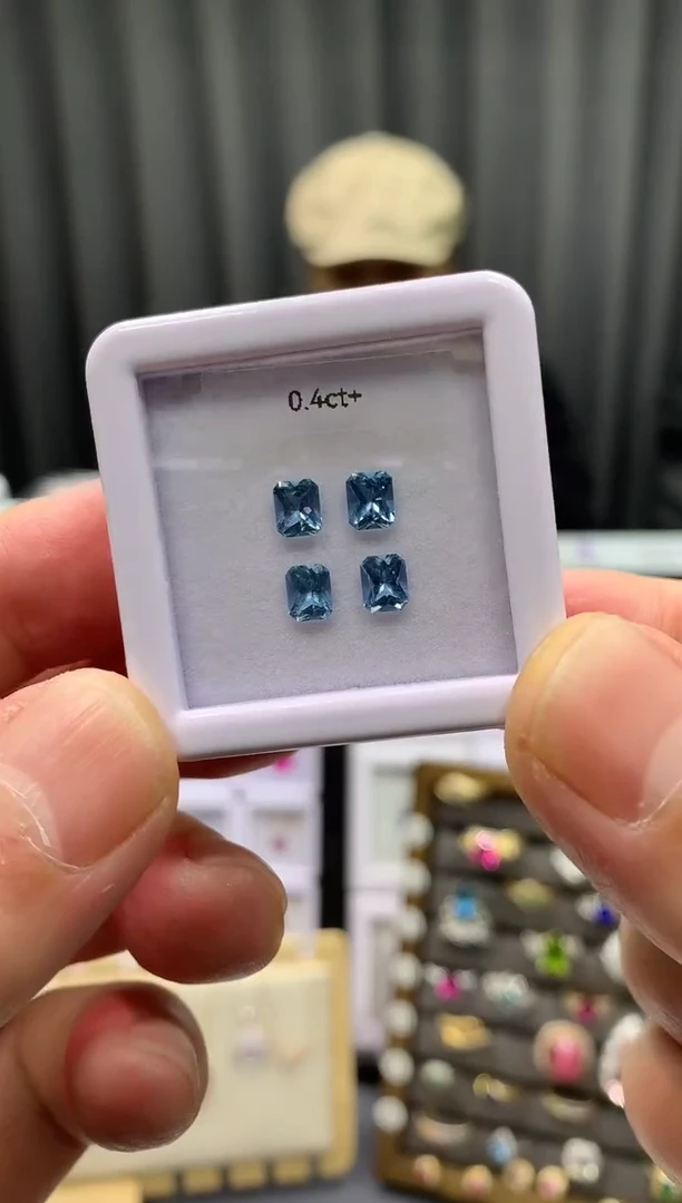 【闪购商品】海蓝宝石裸石未镶嵌多样性发货一对2粒