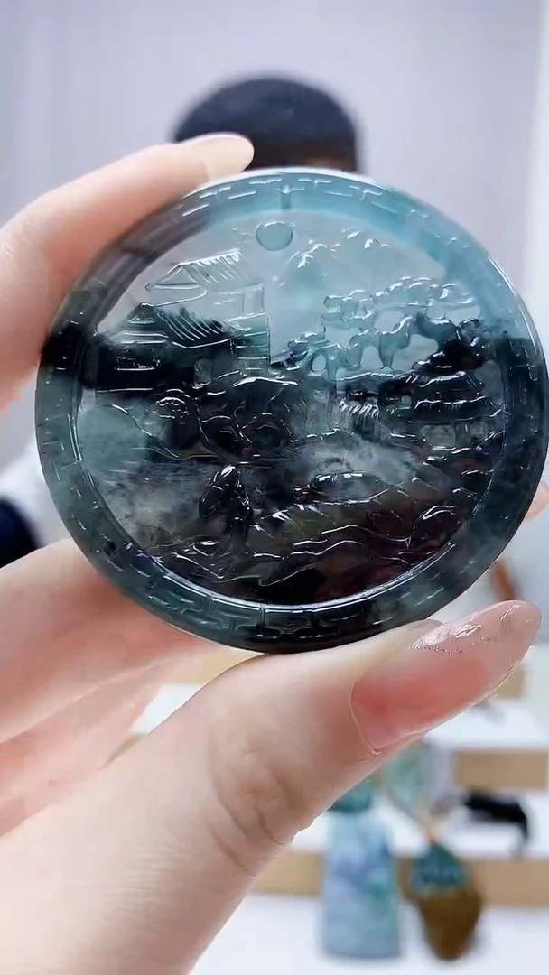 未镶嵌定制翡翠4898jw-毛货挂件20