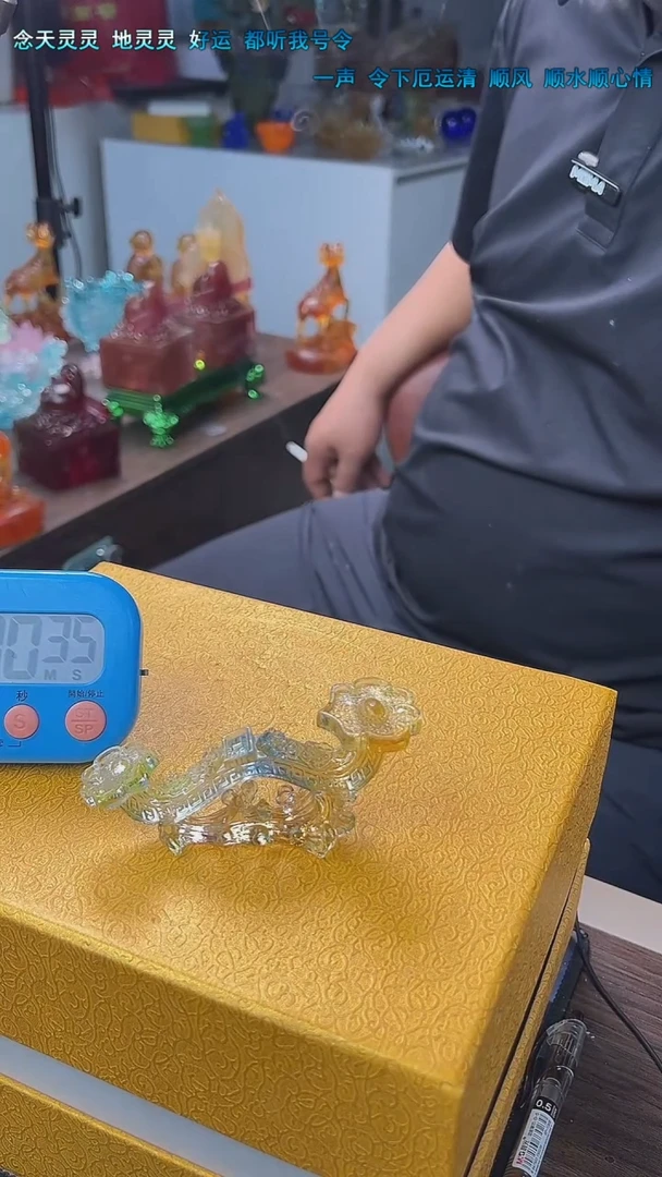 泥塑古法琉璃艺术摆件