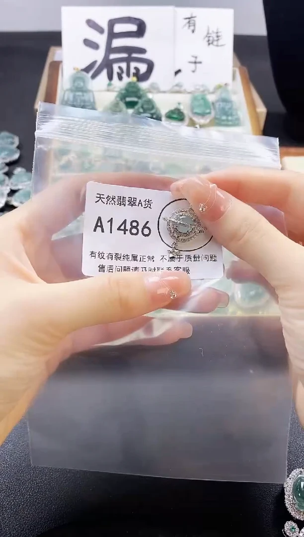 翡翠未镶嵌吊坠(赠链)天然翡翠A货