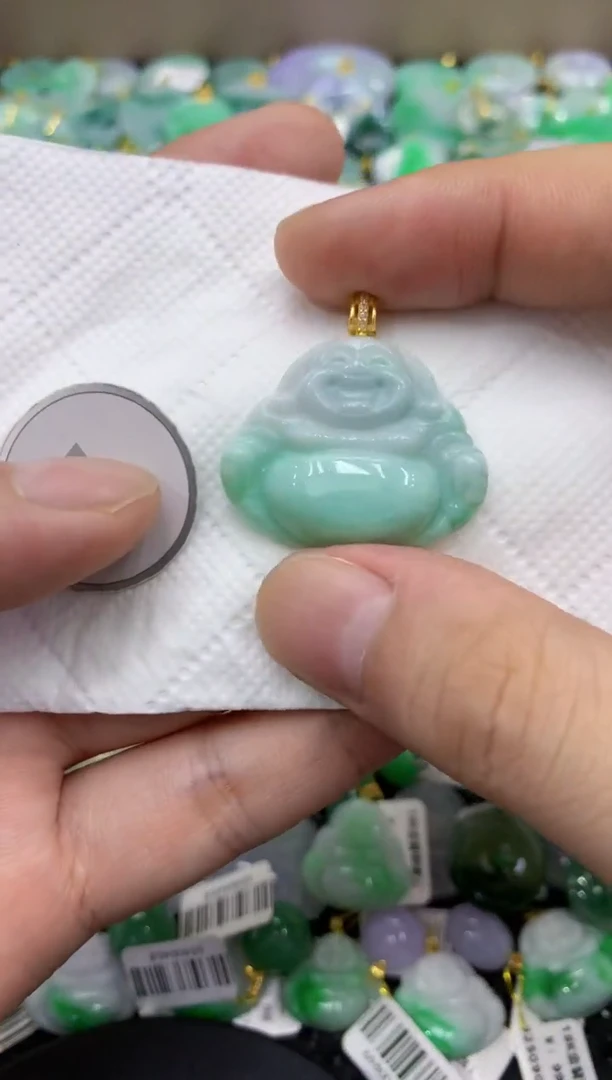 颈饰未镶嵌翡翠天然缅甸翡翠A货