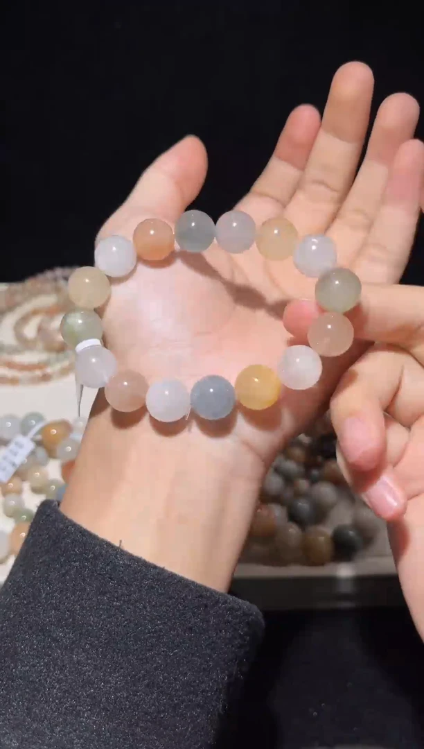 未镶嵌手串水晶4彩兔毛出厂价默认微瑕不退换13+