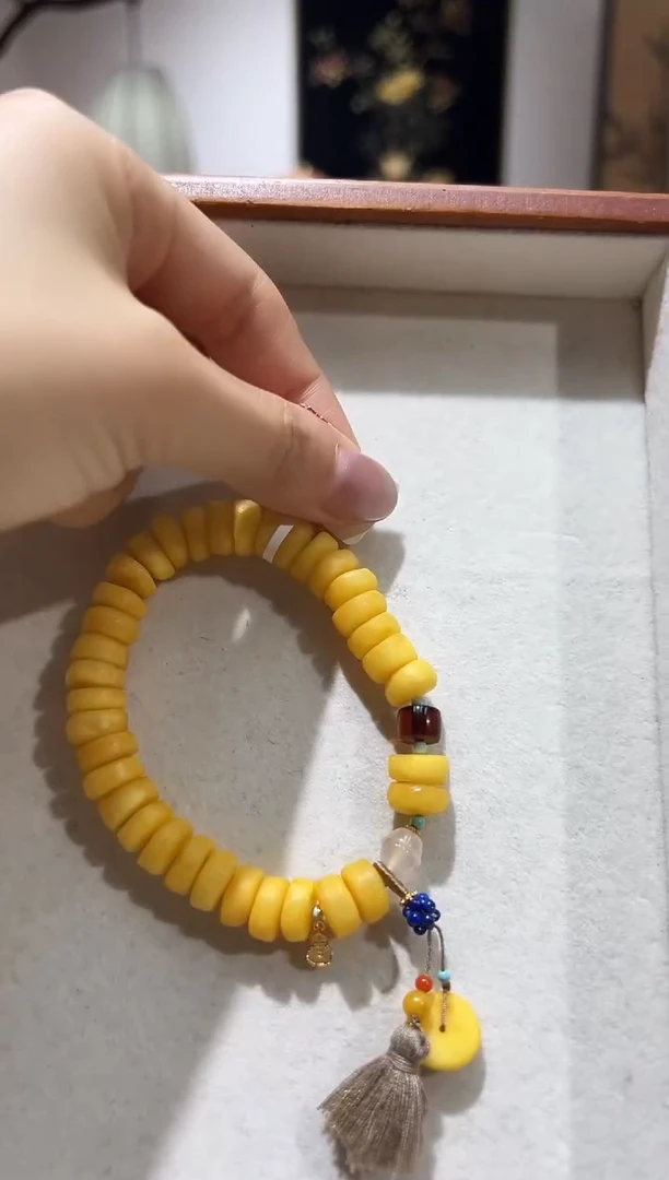 未镶嵌蜜蜡裸石QS2609蜜蜡算盘原创设计多样性发一