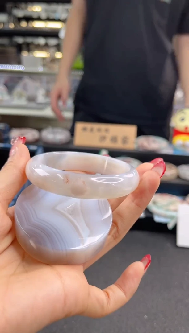 未镶嵌手镯石英质玉57圈口（赠品镯心）144580