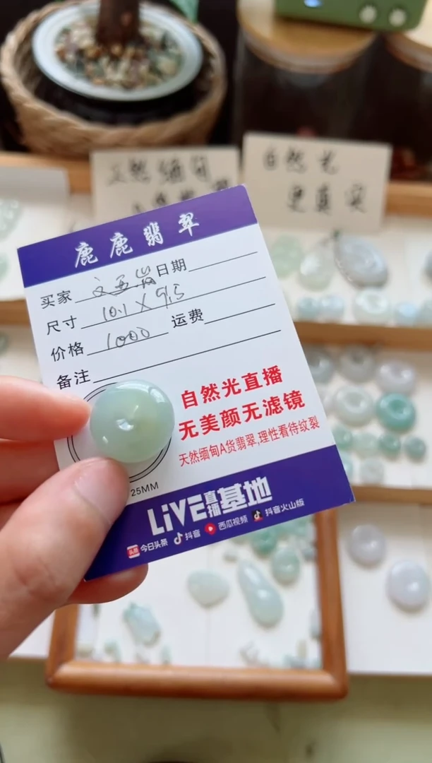 翡翠未镶嵌吊坠(不含链)A****岚平安扣