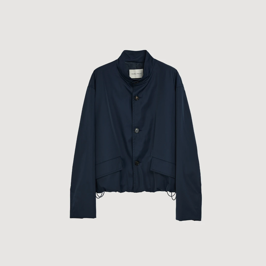 【茉舍】YEARLY 藏青色立领户外夹克复古春秋内搭P5AJKT2813-2200