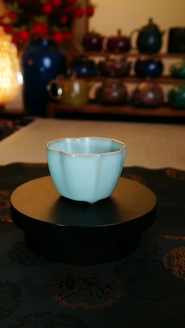 【闪购商品】瓷片陶源清舍A       花口杯