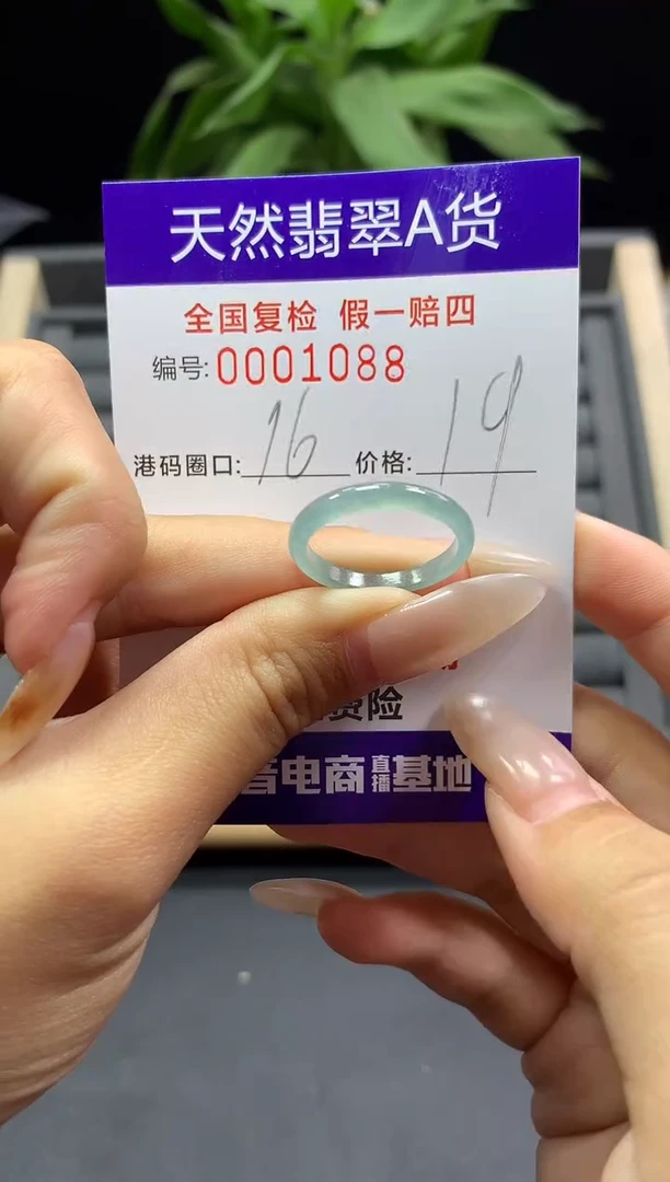 未镶嵌戒指翡翠天然  1088