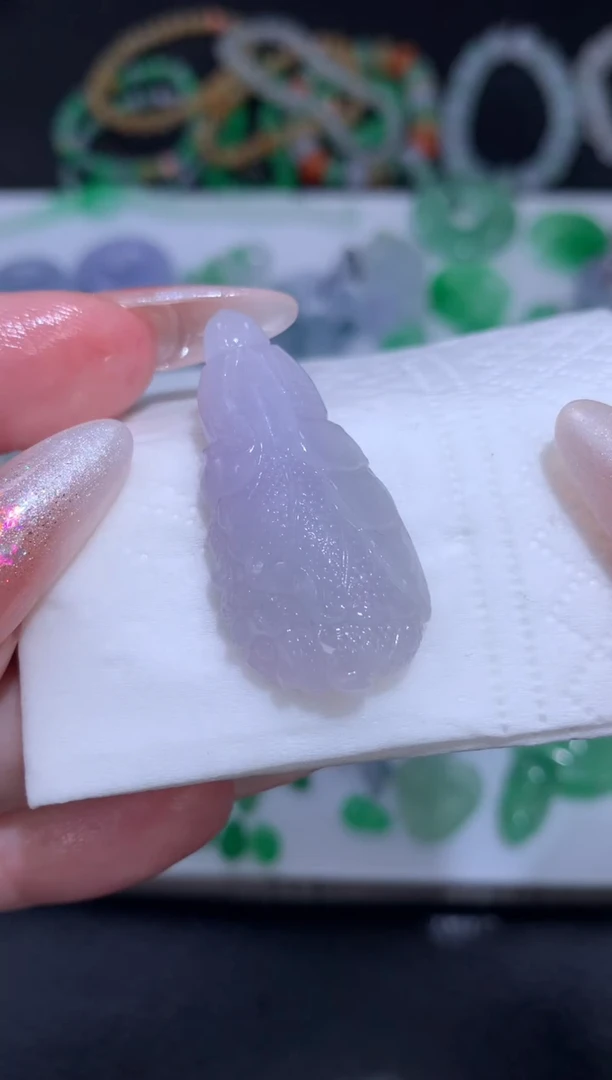 未镶嵌定制翡翠白菜