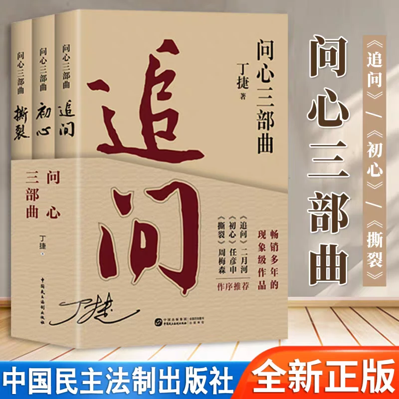 2025新版全三册问心三部曲 追问+初心+撕裂 丁捷 著 正版