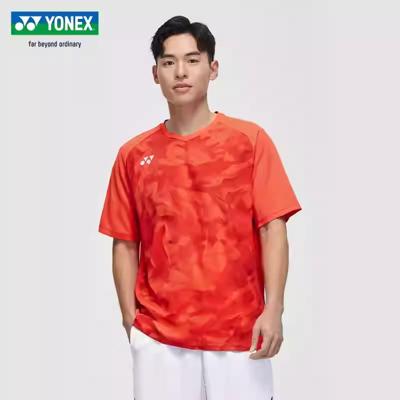 男女通用速干透气羽毛球服短袖比赛服运动上衣