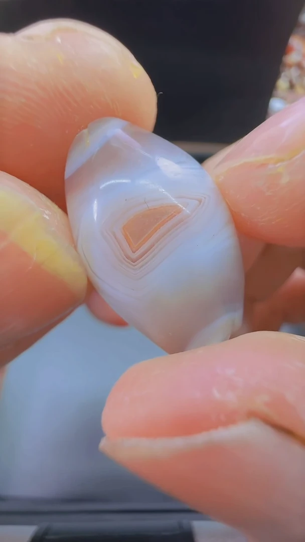 南红玛瑙未镶嵌颈饰南红缠丝勒子25*17mm