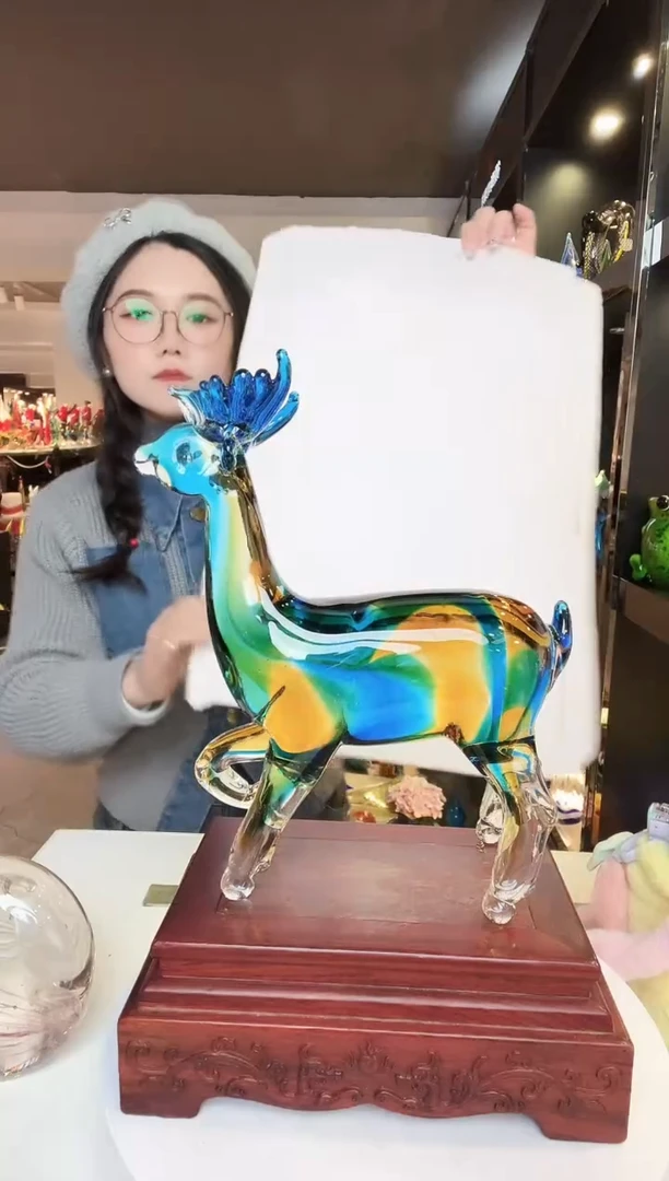 【闪购商品】茶盏琉璃摆件家居摆件