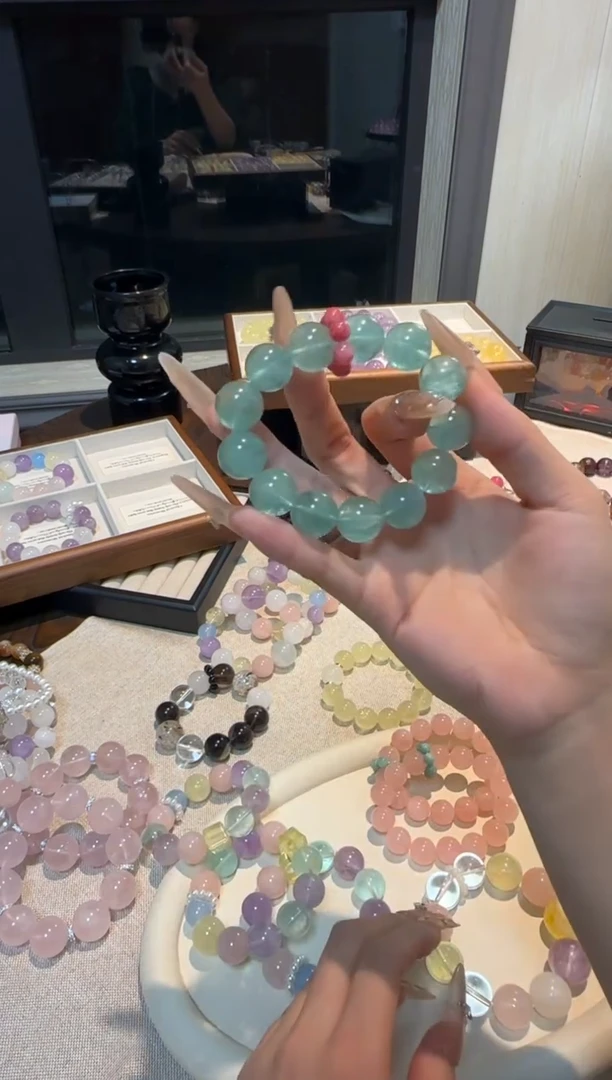 未镶嵌手链水晶绿莹石
