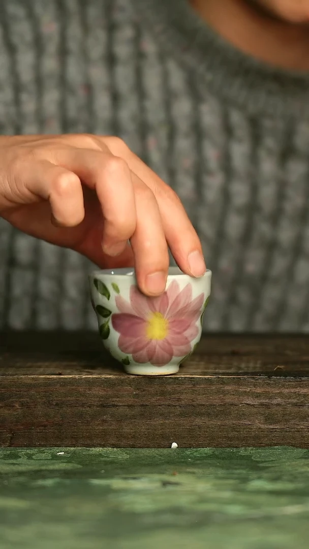 青诗集手工手绘瓷器
