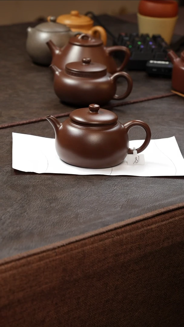 茶壶紫砂壶·23老紫泥贤茗175cc