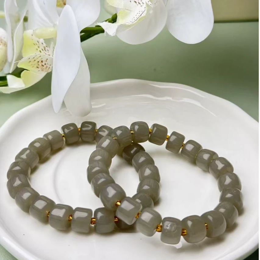 和田玉烟紫手串（多样发其一）A042