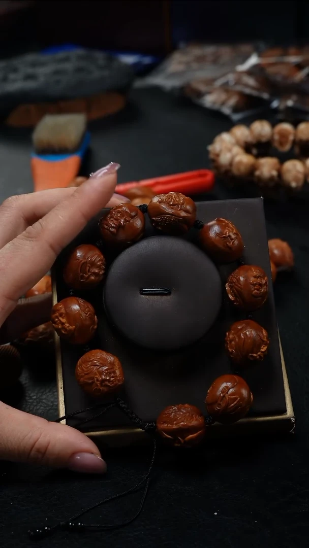 橄榄核手串/手链鱼子精品核雕