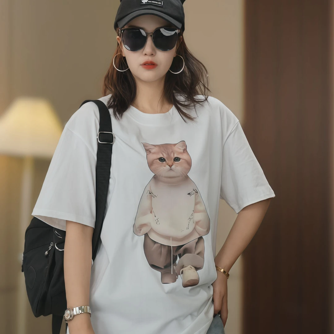 【集合1】短袖T恤夏季新款爆款纯棉T恤宽松印花休闲时尚男女上衣