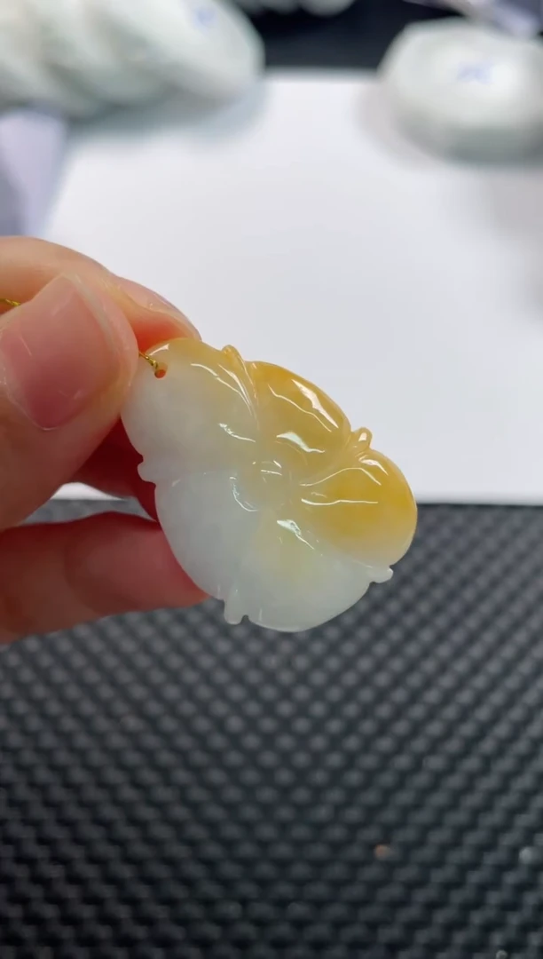 颈饰未镶嵌翡翠 2069 荷叶