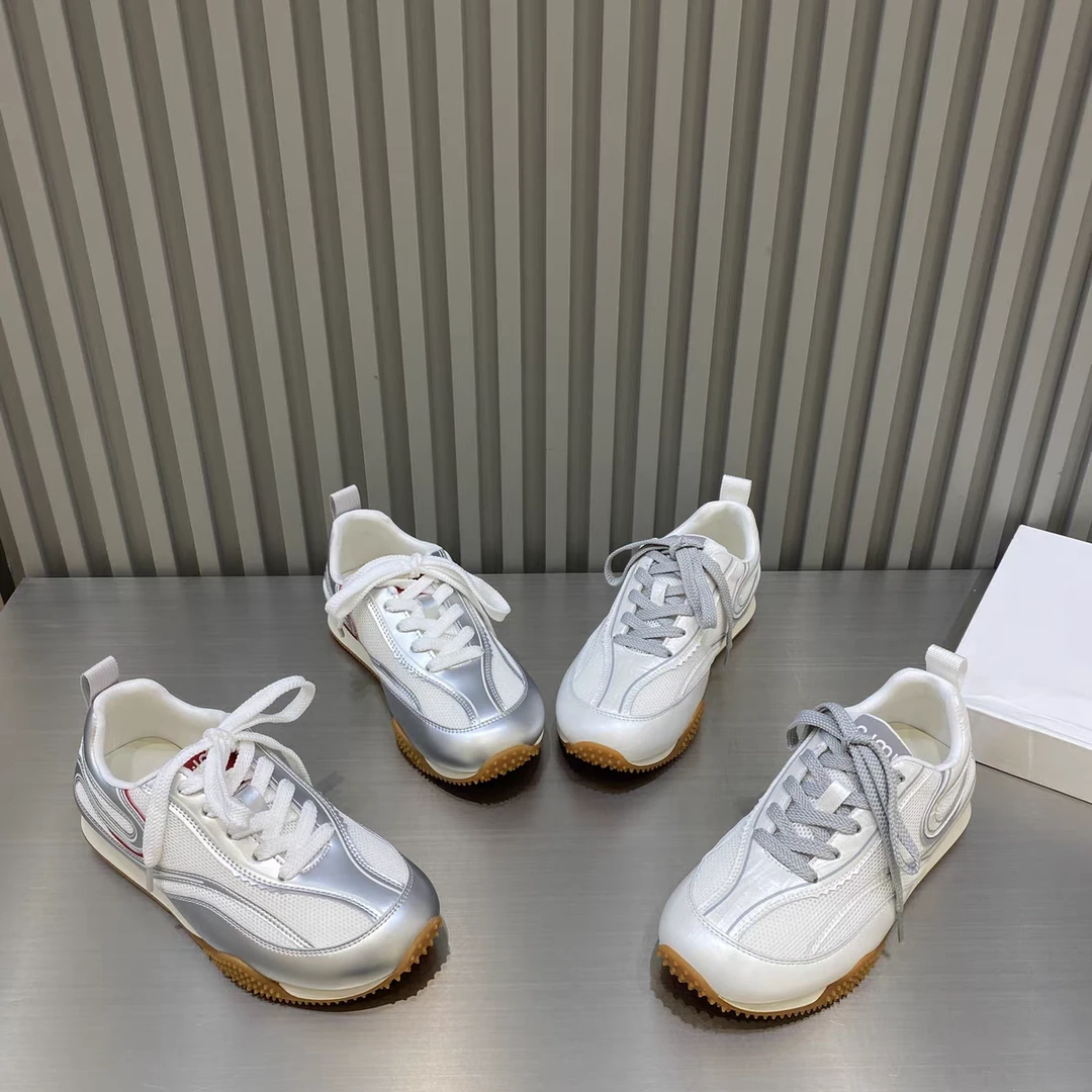 【十六号】艾模儿真皮德训鞋2025春秋运动休闲阿甘鞋跑步鞋5900-19