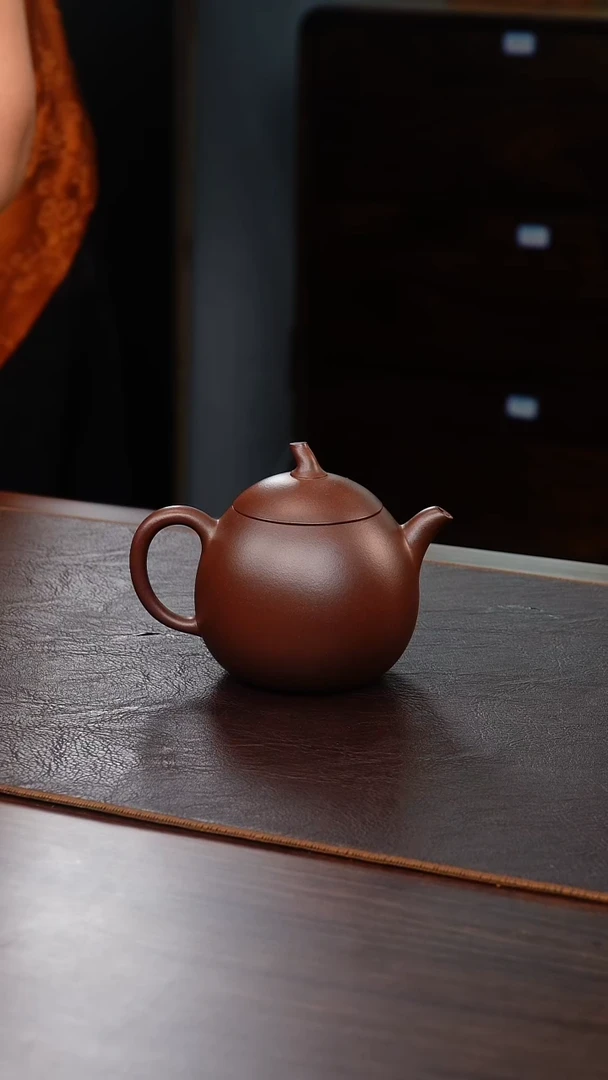 茶壶紫砂紫泥茄瓜220cc