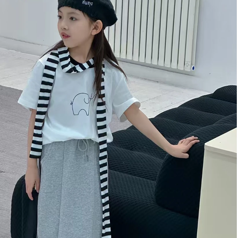 94051高端专享老林家夏季天花板女宝短袖白色（B）