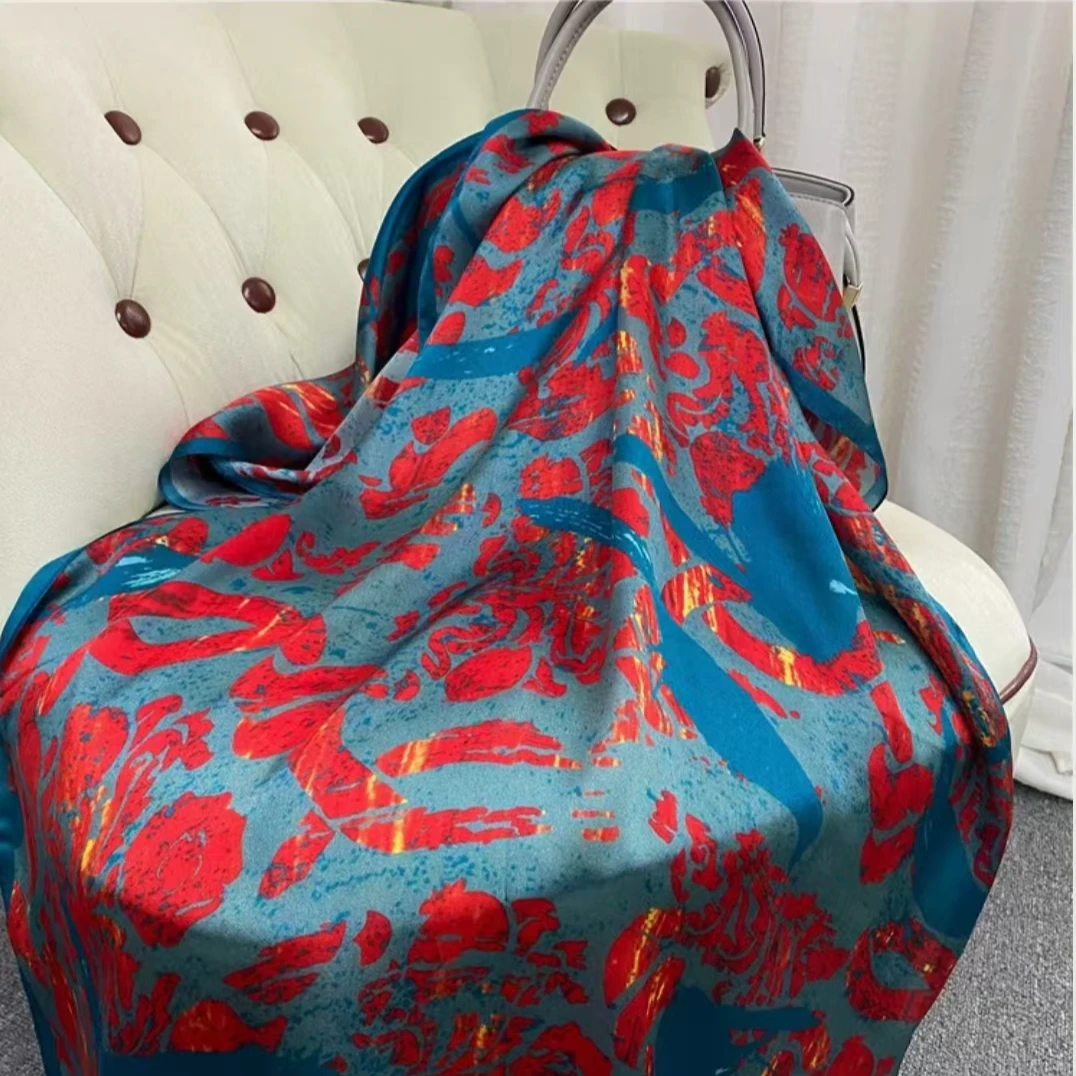 新【01】180*80丝巾气质百搭双面大方提花高档女士