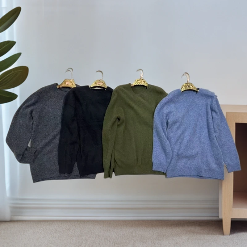 C8男士圆领水洗拉毛拉绒毛衣