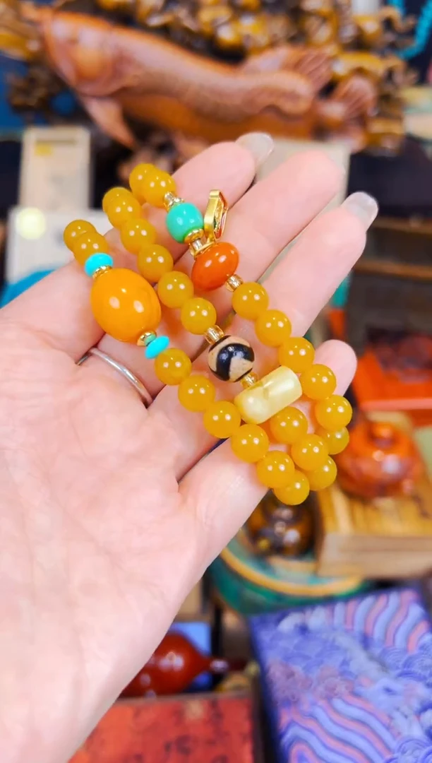 未镶嵌颈饰蜜蜡兰妹专属高端链接b74