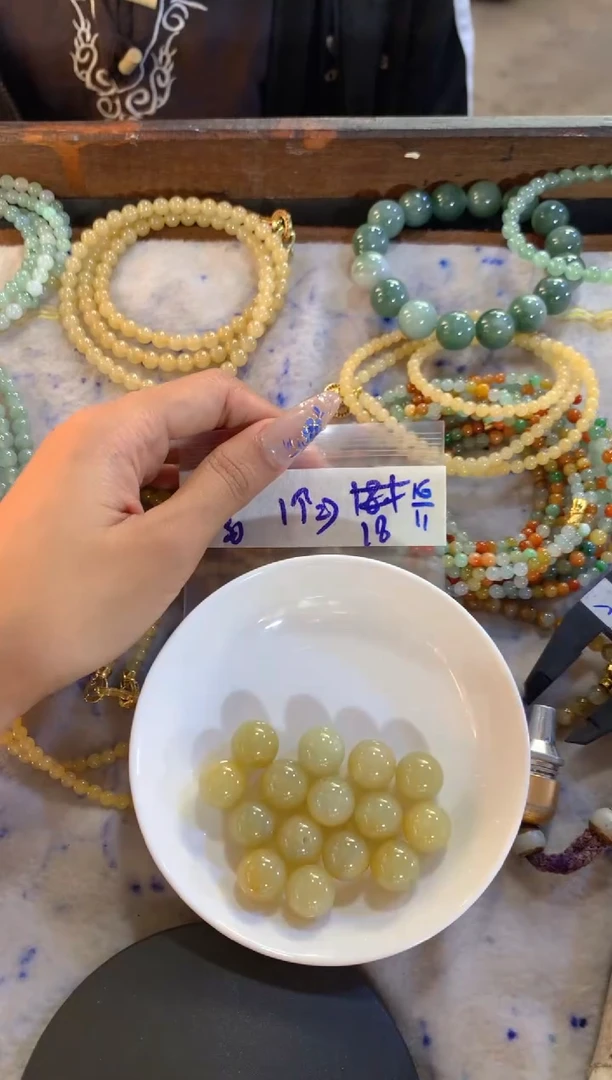 未镶嵌手链翡翠单珠天然缅甸翡翠多样性发货