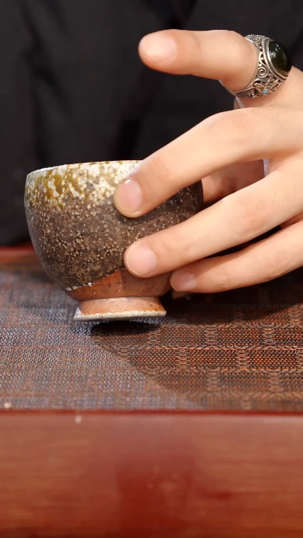 陶瓷奢瓷/瑞寅柴烧茶器（杯子）058 微瑕