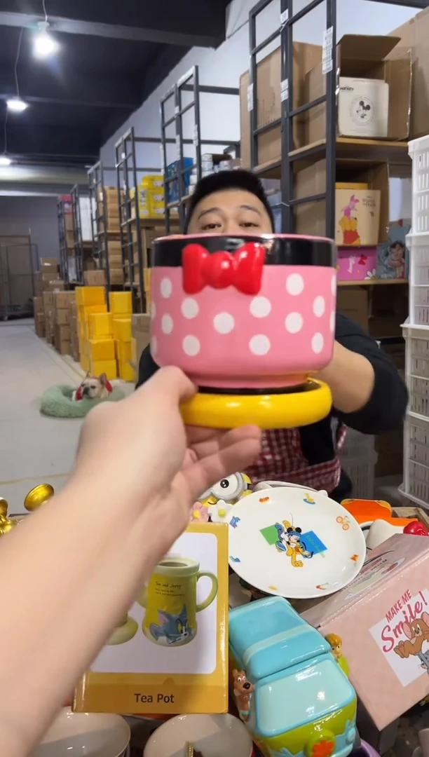 【闪购商品】杯陶瓷原盒米妮花盆