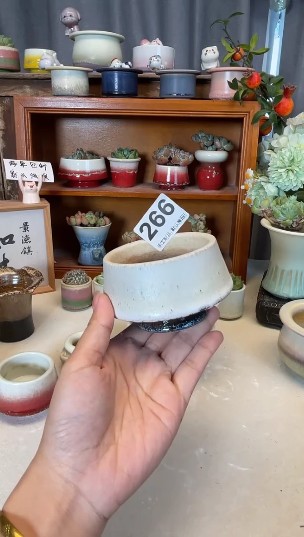 瓷片266知木小芳花盆