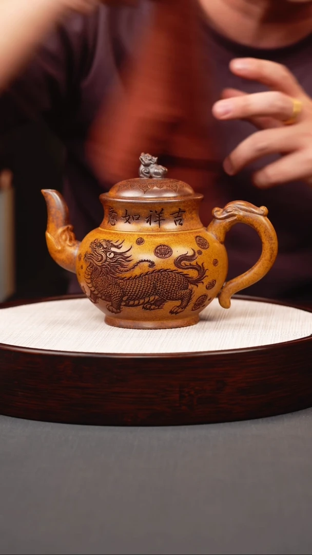 茶壶紫砂龙骨金砂柴烧宝瓶