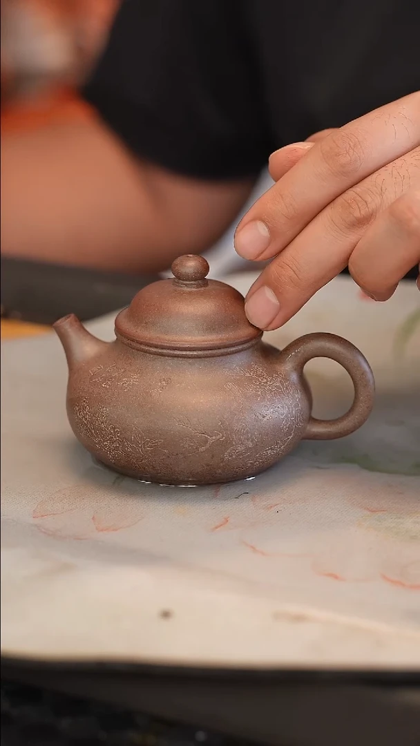 茶壶紫砂原矿手工制作200cc