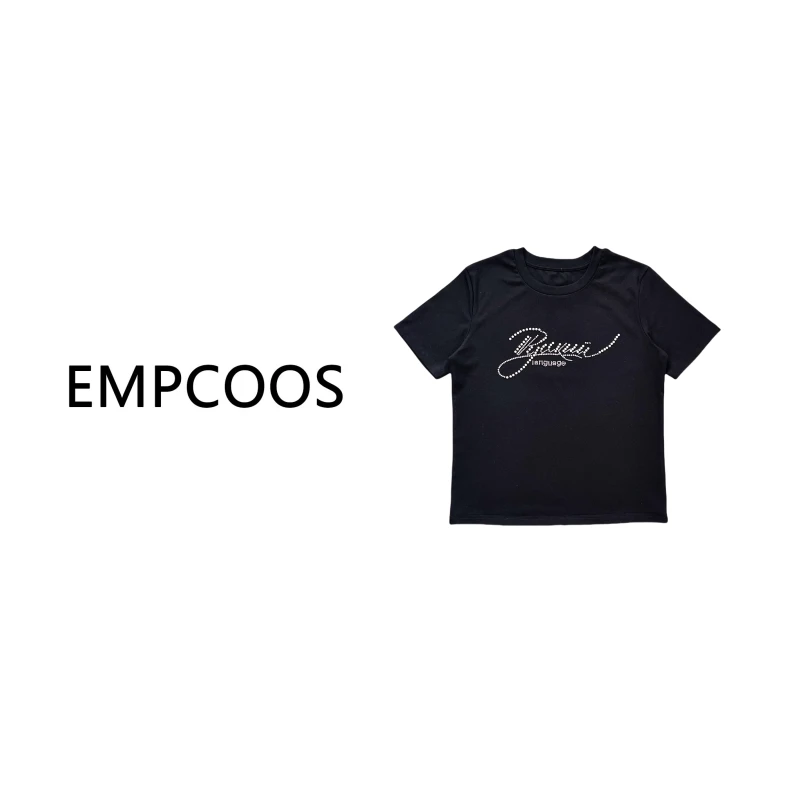 修身夏季百搭时尚圆领显瘦蕾丝边T恤7307