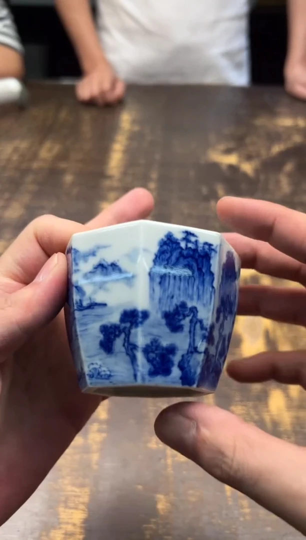 戏墨柴窑游赤壁八方杯