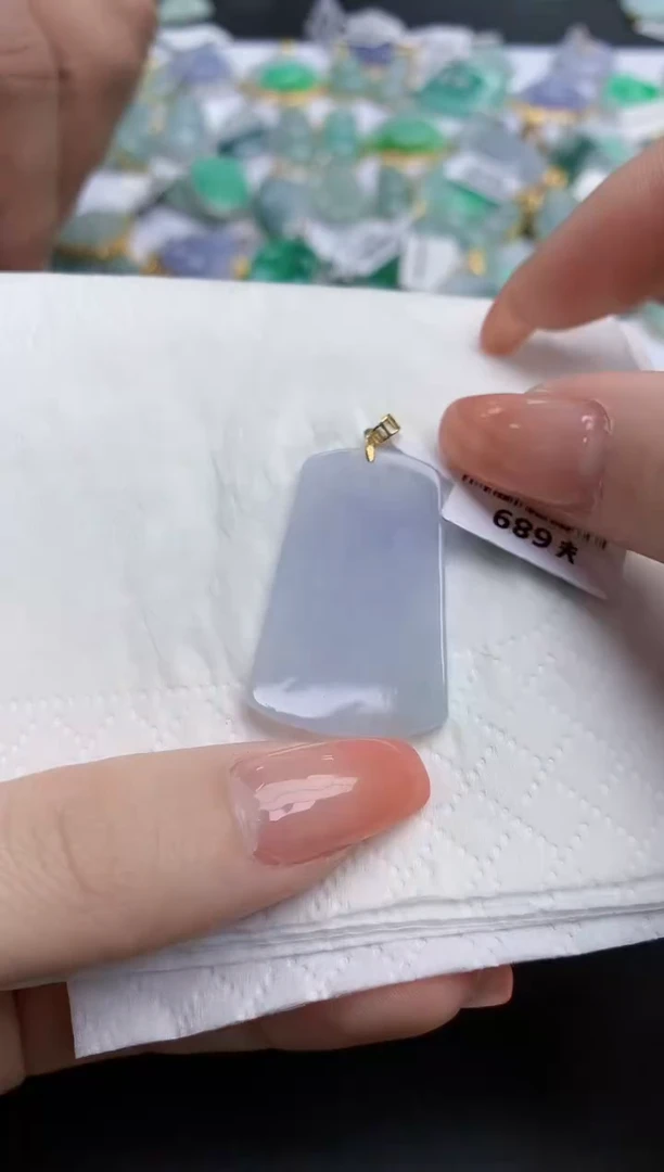 【闪购商品】翡翠颈饰18K金镶嵌天然缅甸翡翠A货
