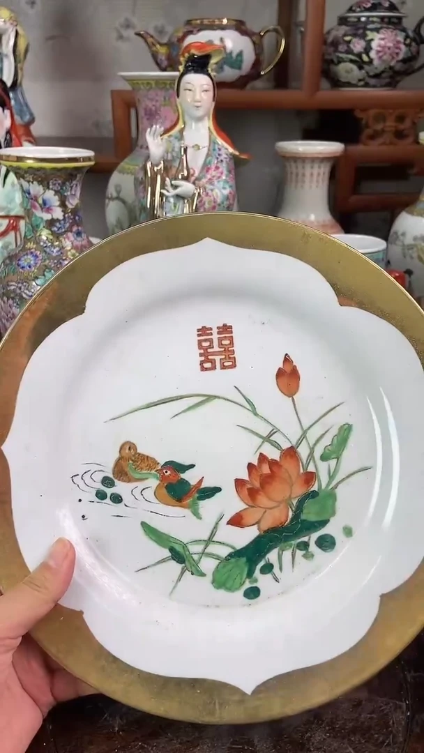 瓷片微瑕慎拍景德镇窑老厂瓷器单件