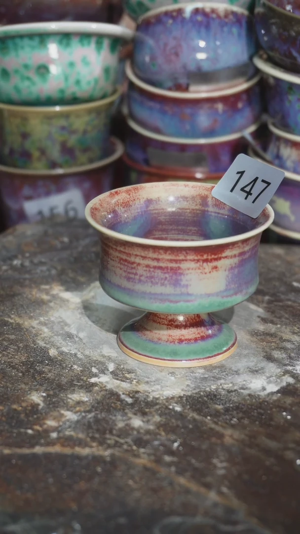 摆件精品窑变钧瓷茶器