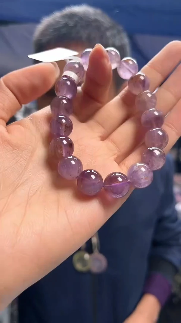 水晶手链未镶嵌天然金牙极光手串多样性发一12mm