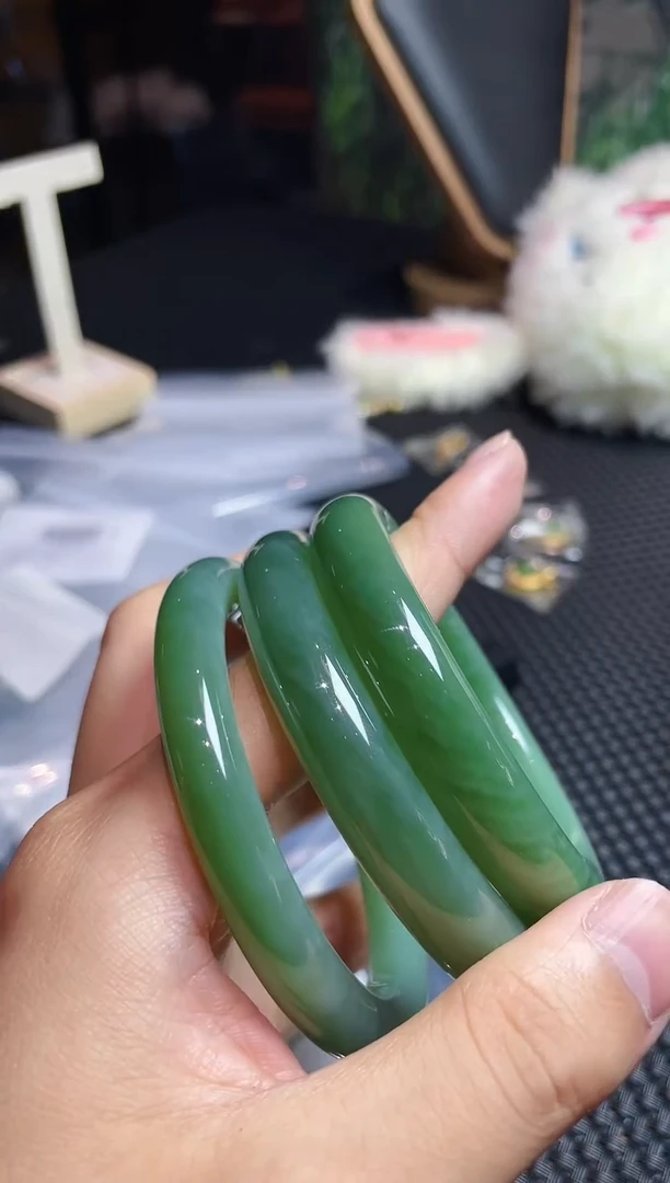 项链未镶嵌和田玉和田玉碧玉粉青猫眼手镯多样性其一发货
