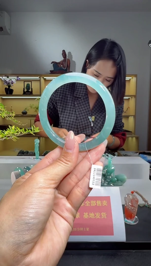 未镶嵌手镯翡翠59圈